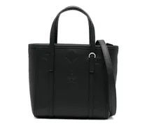 Shopper mit Logo-Prägung - Schwarz