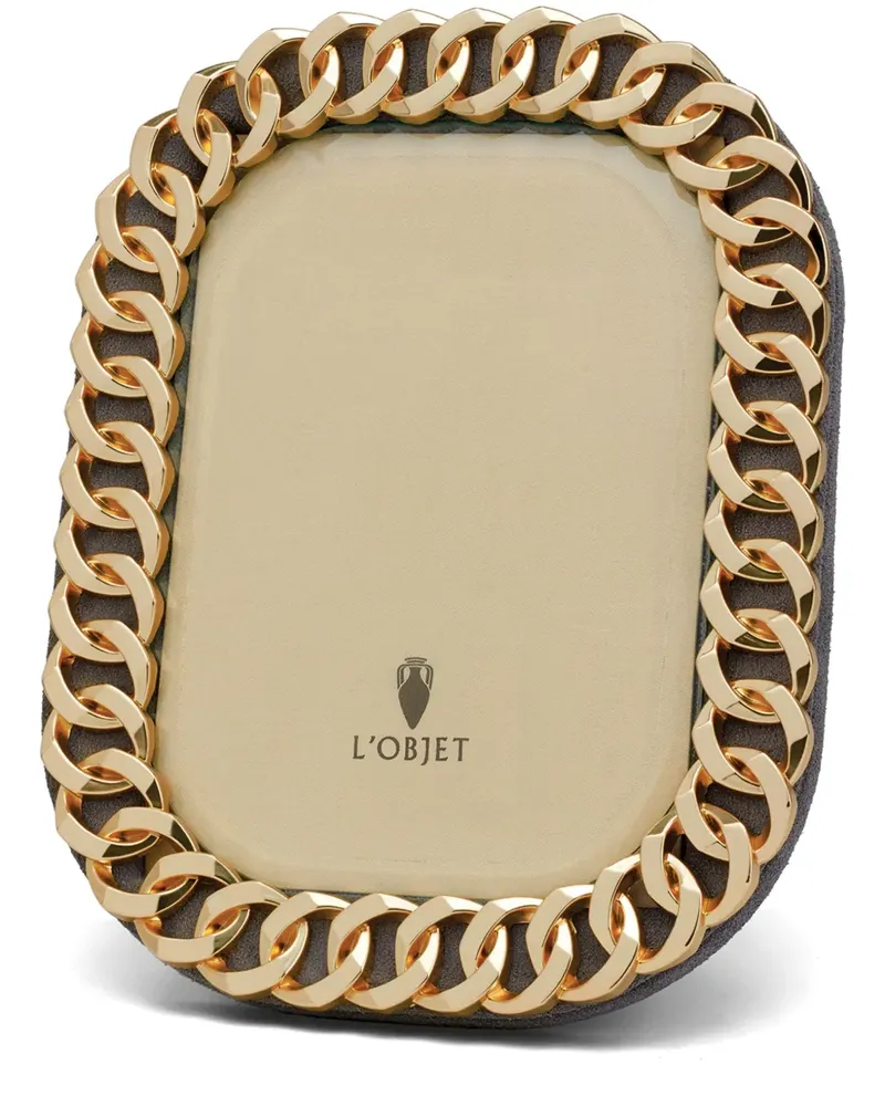 L’OBJET Cuban Link Bilderrahmen (10cm x 15cm) - Gold Gold