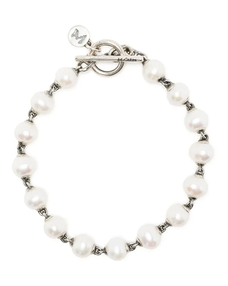 M. Cohen Kettenarmband mit Perlen - Silber Silber
