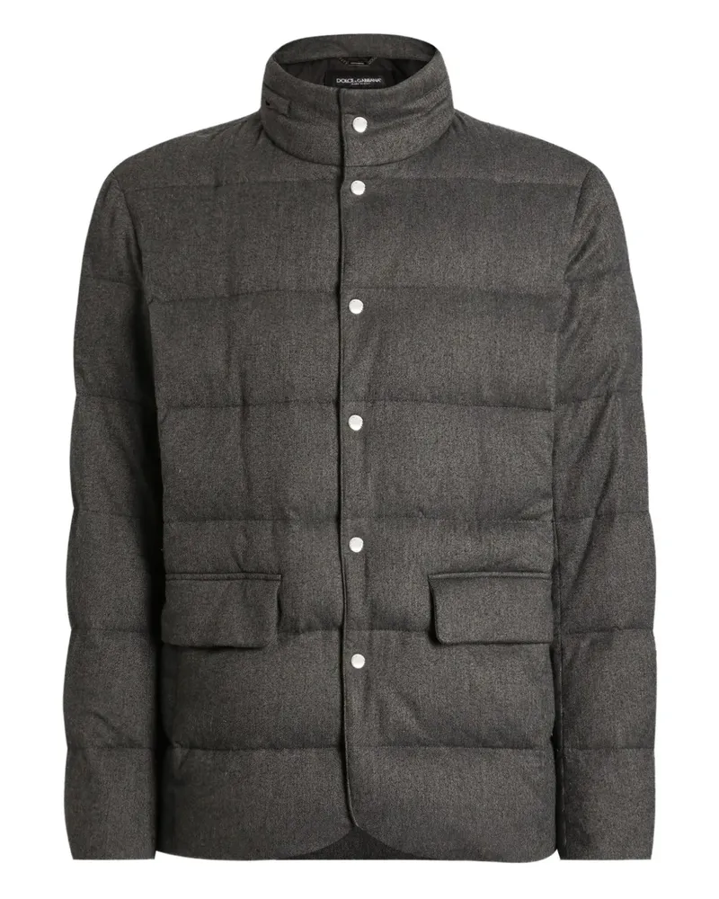Dolce & Gabbana Gesteppte Daunenjacke - Grau Grau