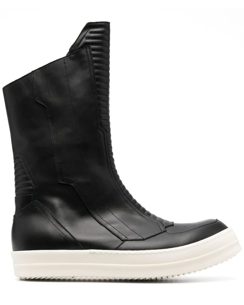 Rick Owens Stiefel mit runder Kappe - Schwarz Schwarz