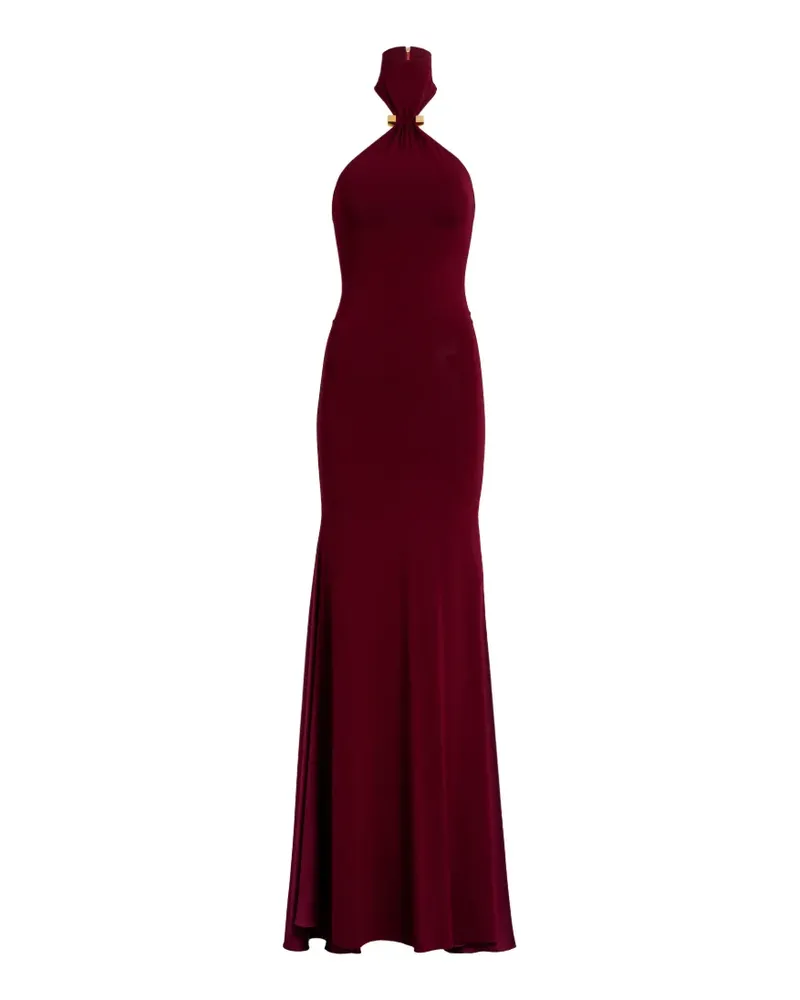 Silvia Tcherassi Feist Neckholder-Maxikleid - Rot Rot
