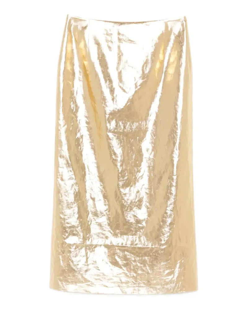 Gabriela Hearst Manuela midi skirt - Gold Gold