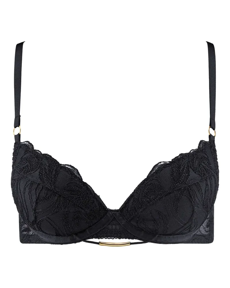 Aubade Into the Groove Push-up-BH mit Stickerei - Schwarz Schwarz