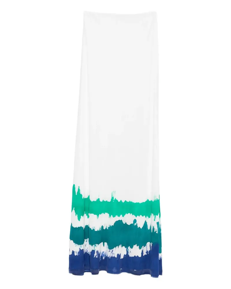 Faliero Sarti Rock in Batikoptik - Weiß Weiß