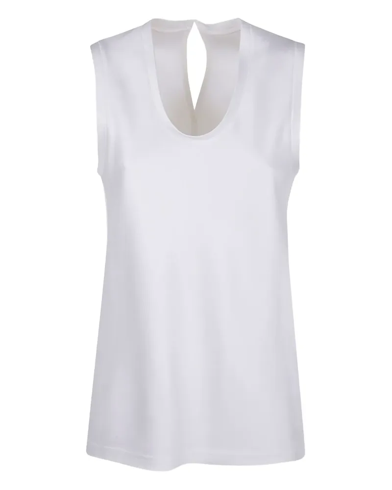 Carven Top mit Schlüssellochausschnitt - Weiß Weiß