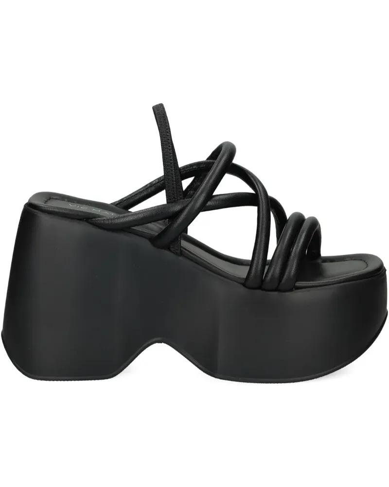 Vic Matié Sandalen mit Plateau 110mm - Schwarz Schwarz