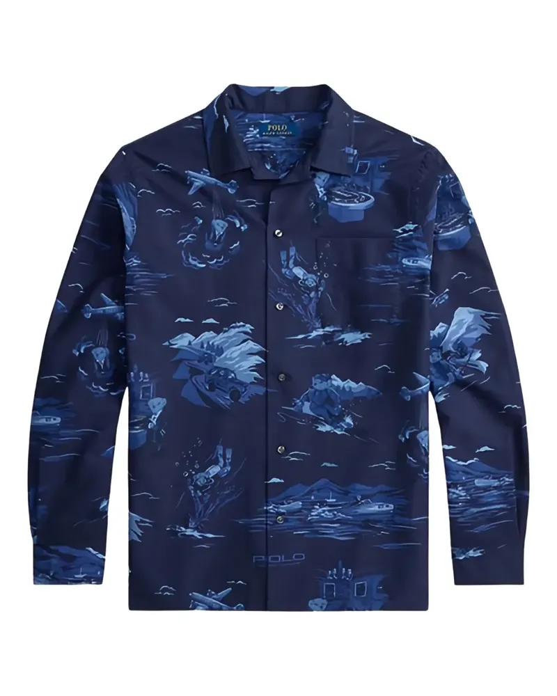 Ralph Lauren Gemustertes Hemd - Blau Blau