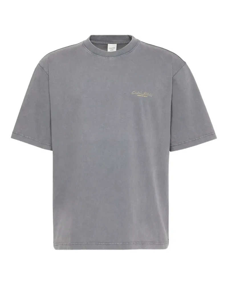 Calvin Klein T-Shirt mit Logo-Detail - Grau Grau