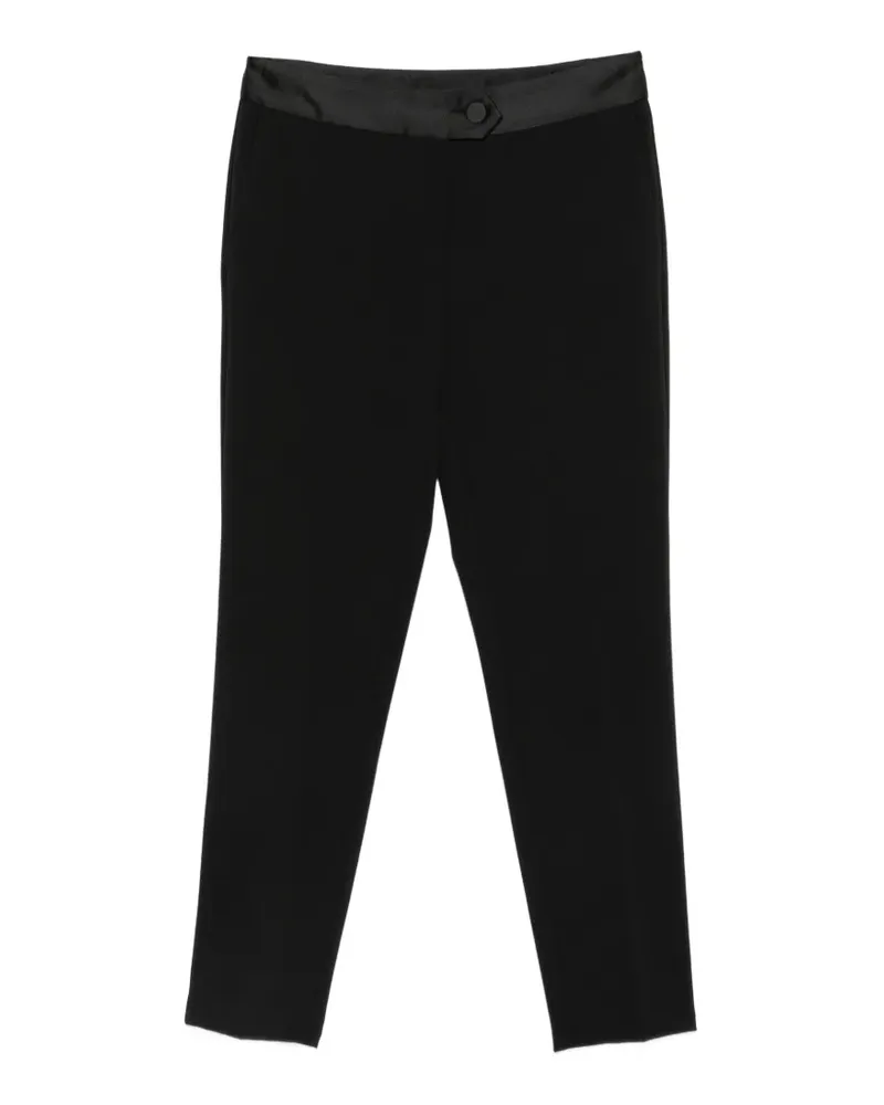 IMPERIAL Slim-Fit-Hose aus Samt - Schwarz Schwarz