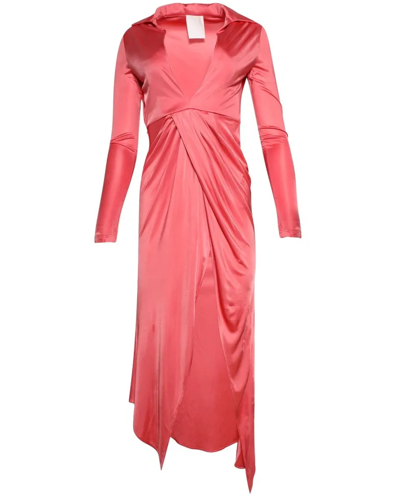 Givenchy Drapiertes Midikleid - Rosa Rosa