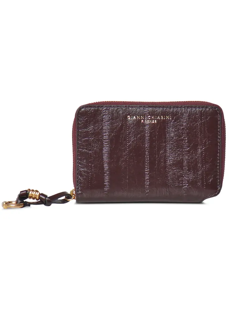 Gianni Chiarini EEL Portemonnaie mit Knitteroptik - Rot Rot
