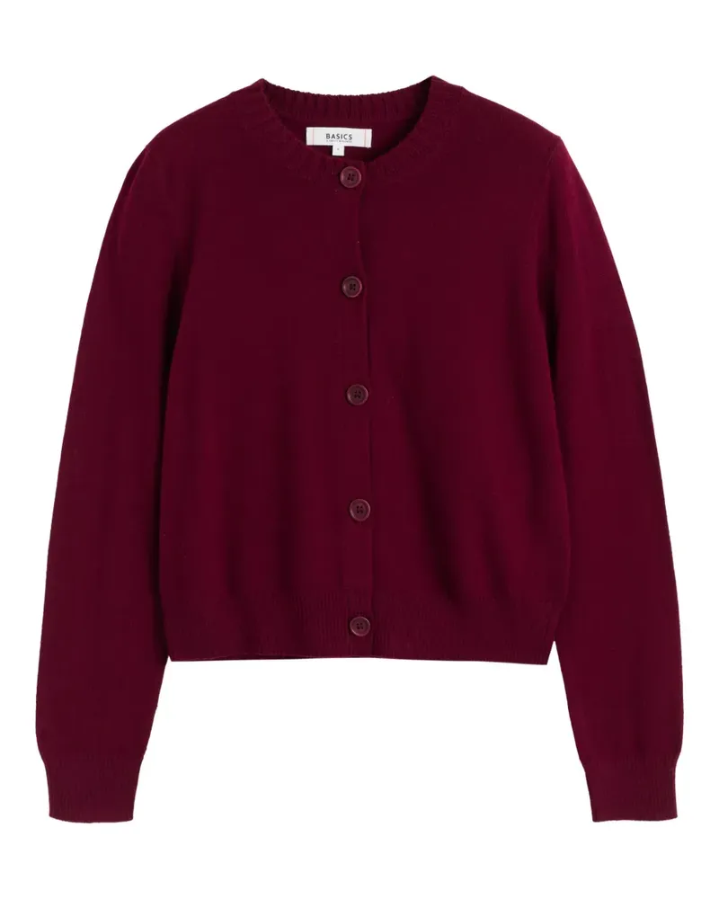 Chinti & Parker Cardigan mit rundem Ausschnitt - Rot Rot
