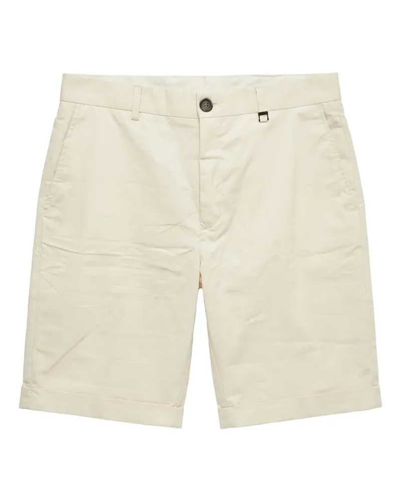 Tombolini belt-loop turn-up shorts - Nude Nude
