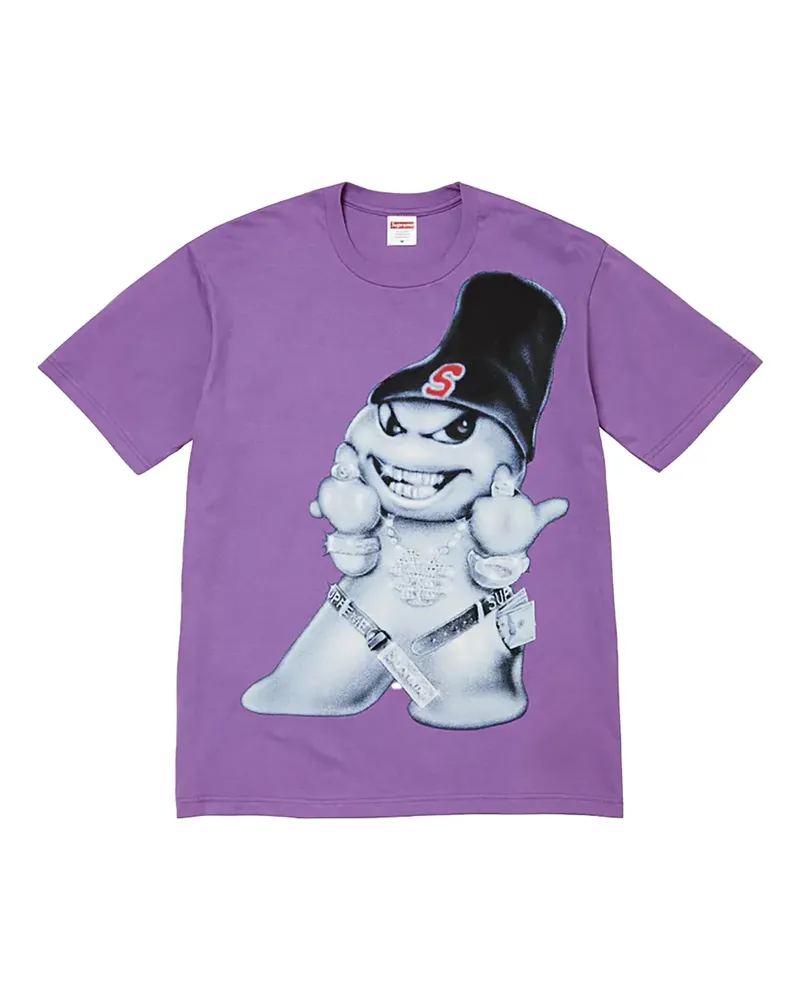 Supreme Being T-Shirt mit Schneemann-Motiv - Violett Violett