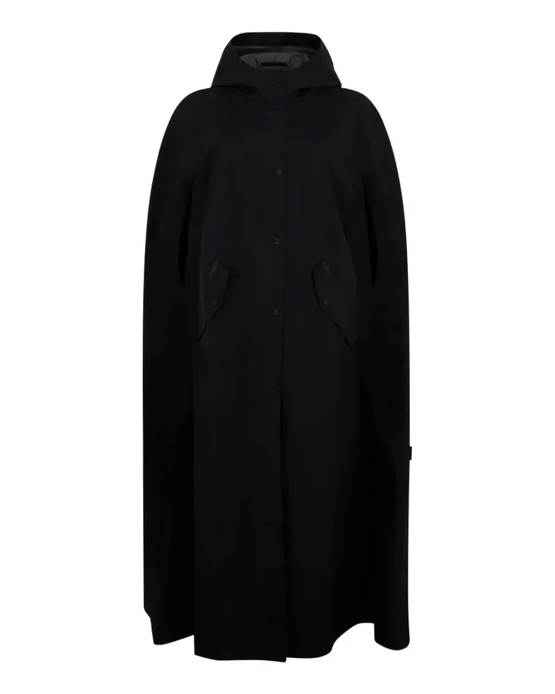 Herno hooded single-breasted coat - Schwarz Schwarz
