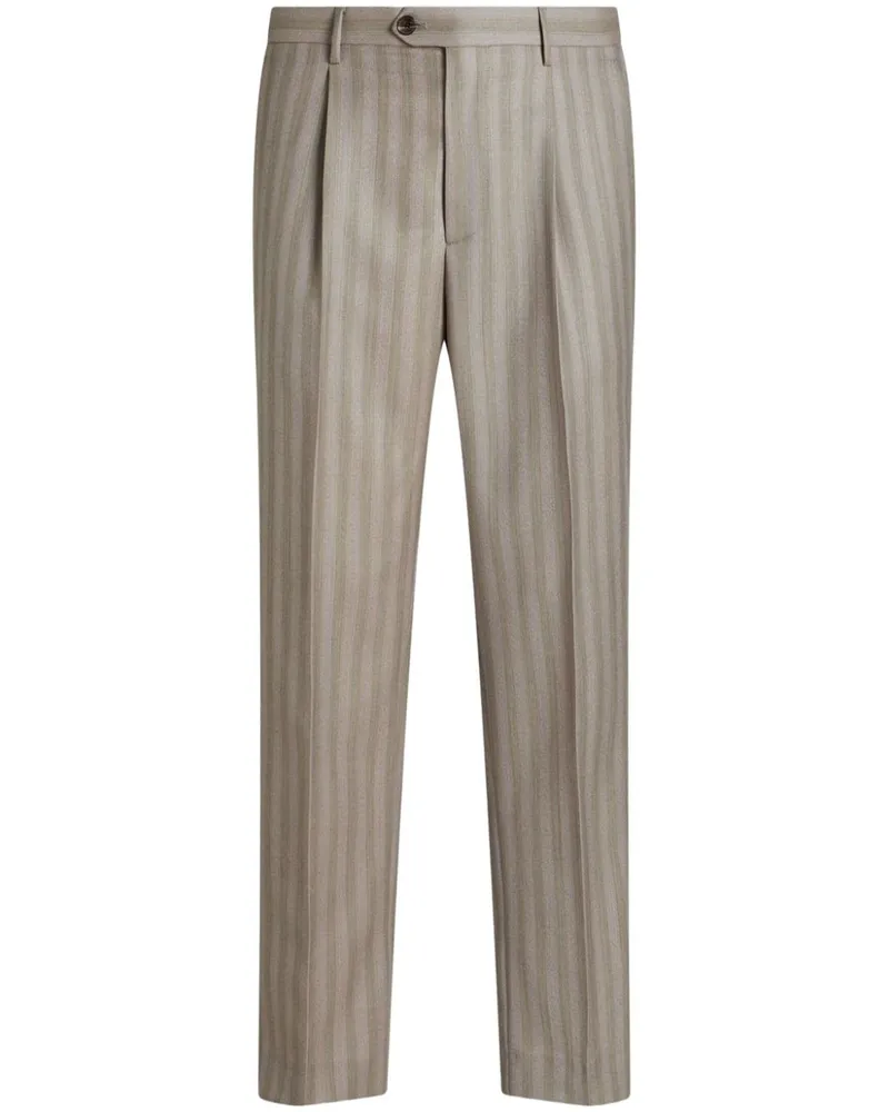 Etro Gestreifte Hose - Nude Nude
