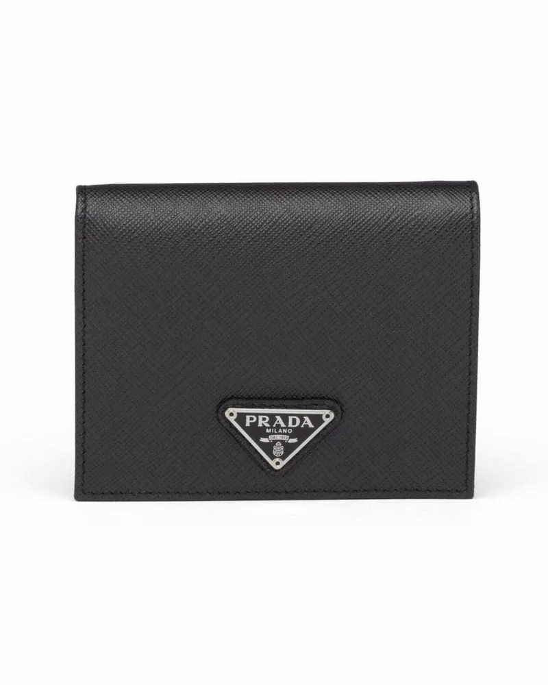 Prada Portemonnaie aus Saffiano-Leder - Schwarz Schwarz