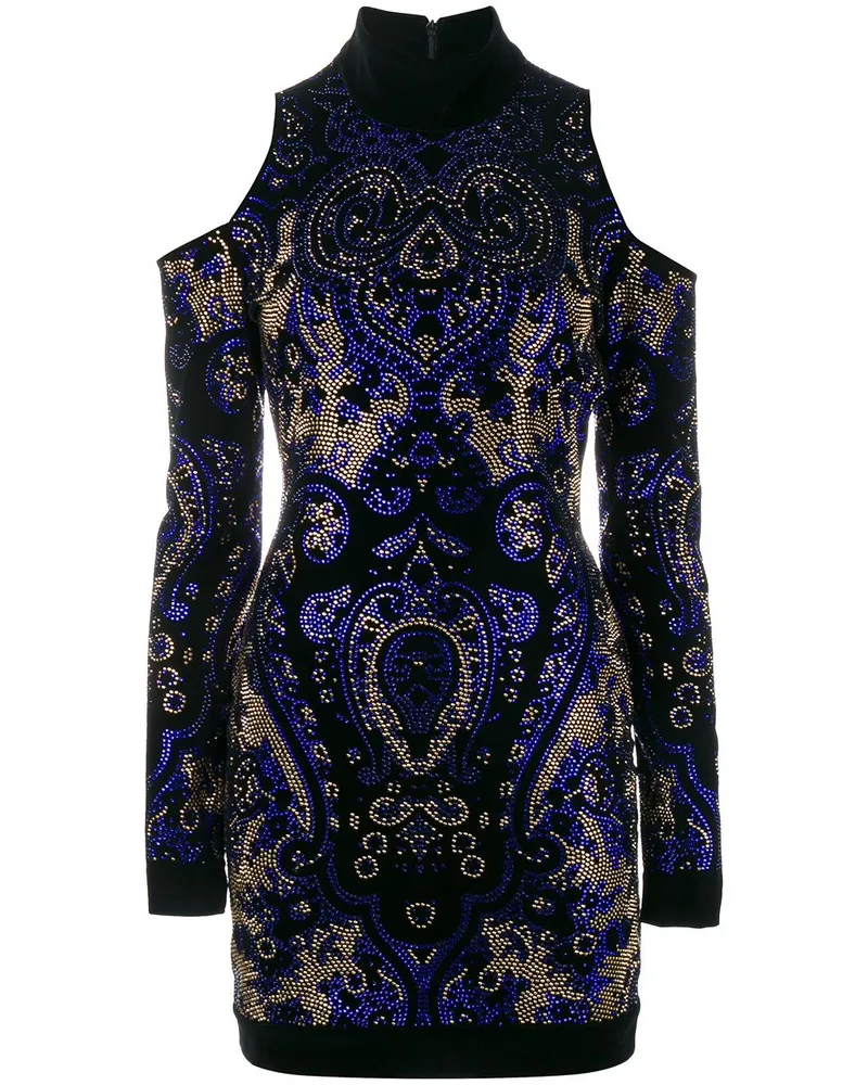 Balmain Cold Shoulder' Minikleid - Blau Blau