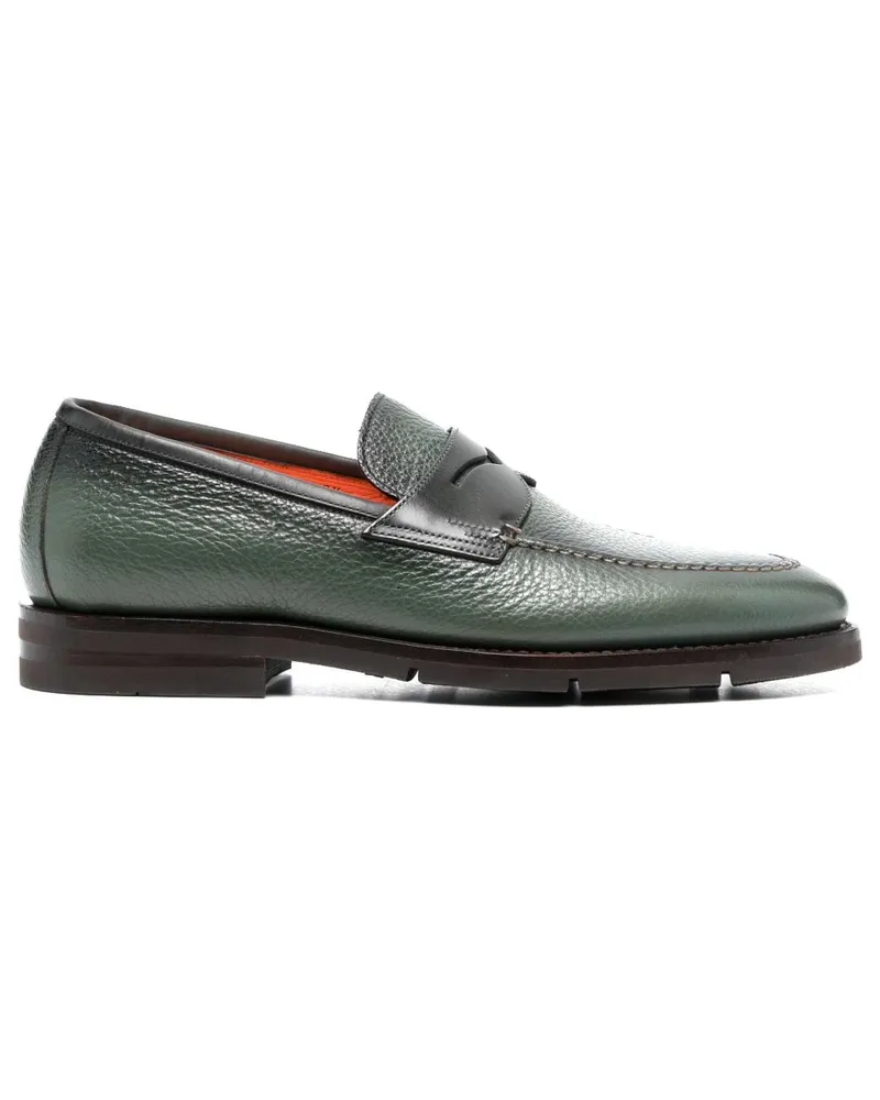 Santoni Klassische Penny-Loafer - Grün Grün