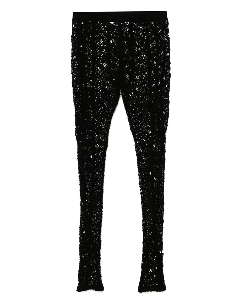 Julius Hose mit Cut-Outs - Schwarz Schwarz
