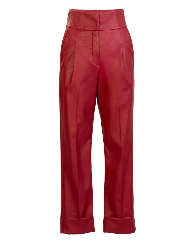 Silvia Tcherassi Moad cuffed trousers - Rot Rot