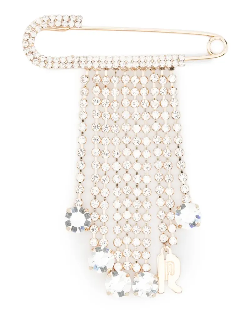 Paco Rabanne Brosche mit Kristallen - Gold Gold