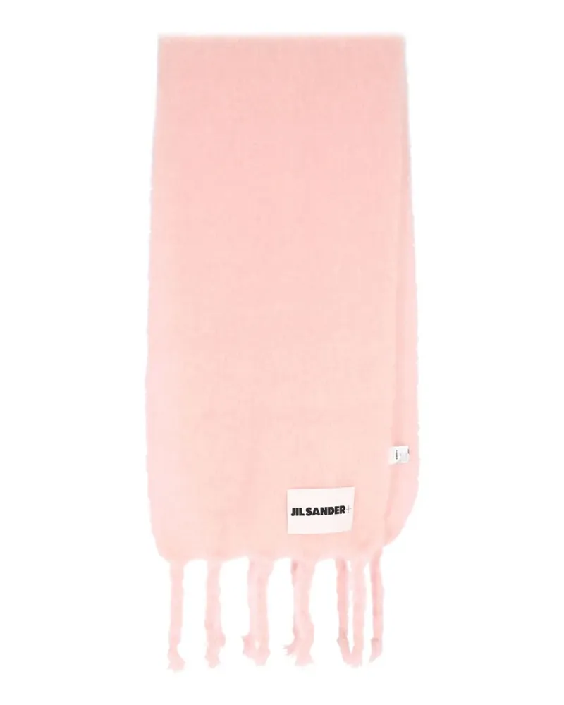 Jil Sander Schal mit Fransen - Rosa Rosa