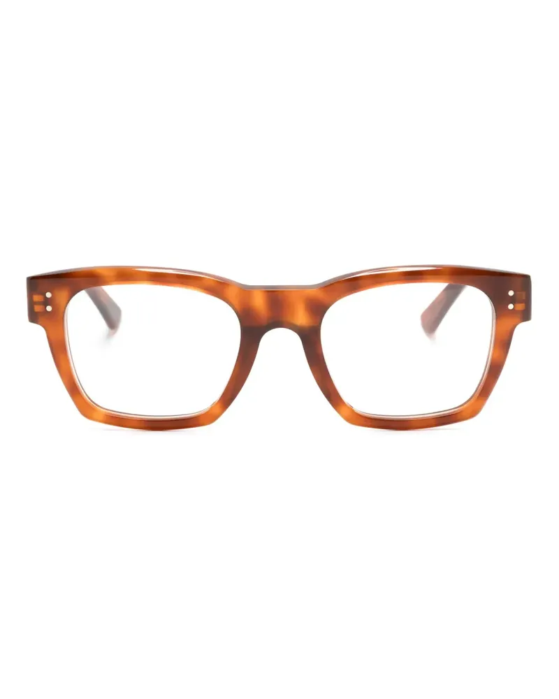 Marni Eckige Brille in Schildpattoptik - Orange Orange