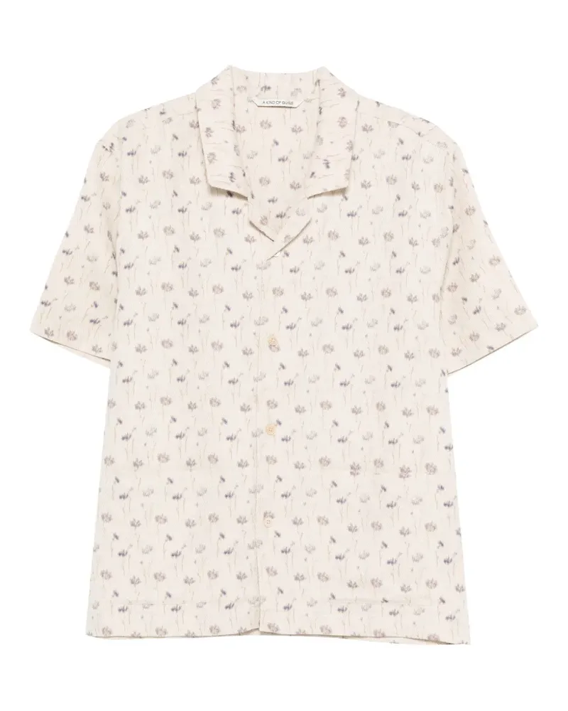 A Kind Of Guise Salvi floral field short-sleeve shirt - Nude Nude