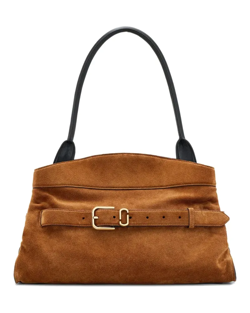 Marc Jacobs Große Dakota Wildleder-Schultertasche mit Gürtelschnalle - Braun Braun