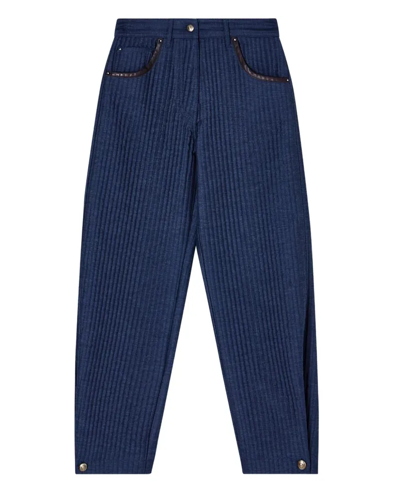 Giorgio Armani Gesteppte Tapered-Jeans - Blau Blau