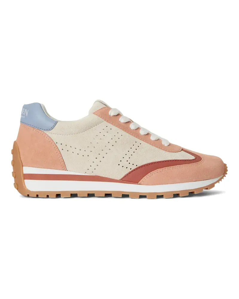 Ralph Lauren Perforierte Dani Sneakers - Nude Nude