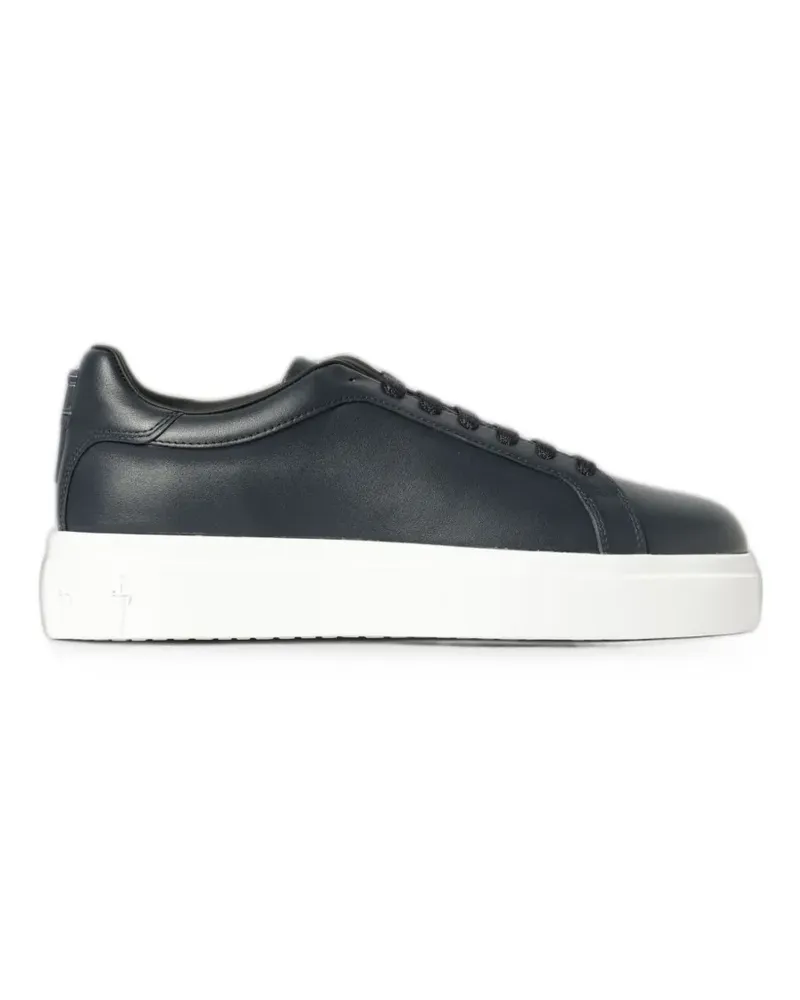 Cesare Paciotti logo-detail leather sneakers - Blau Blau