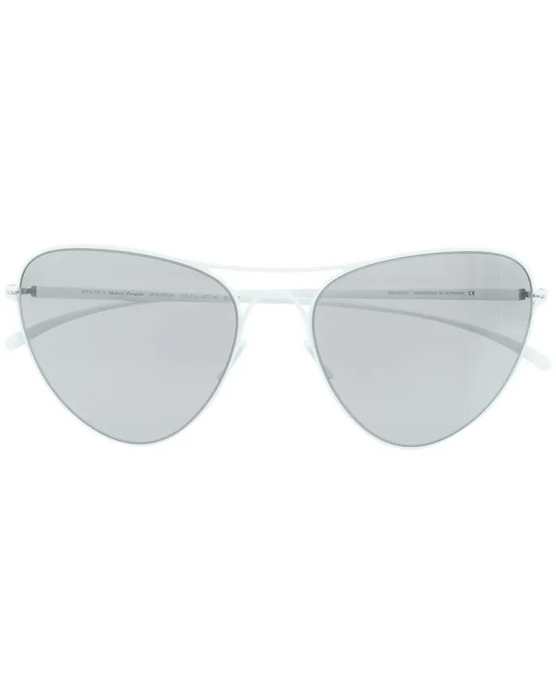 Mykita x Maison Margiela Pilotenbrille - Weiß Weiß
