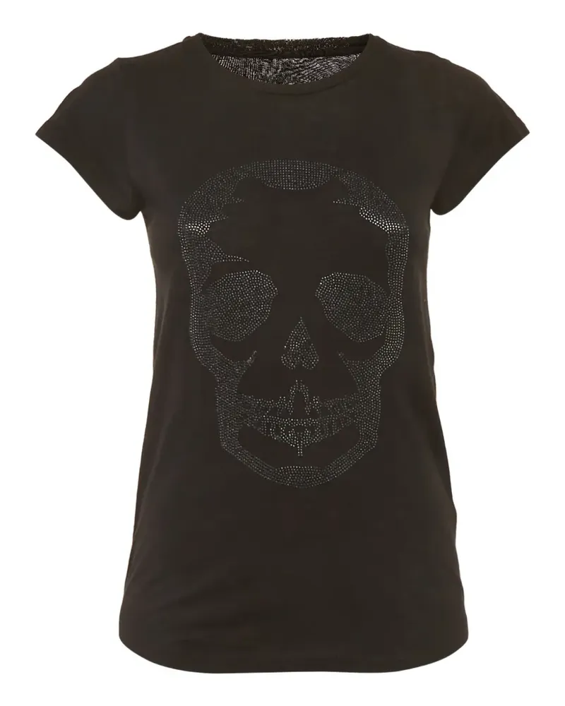 Zadig & Voltaire rhinestone-skull T-shirt - Schwarz Schwarz