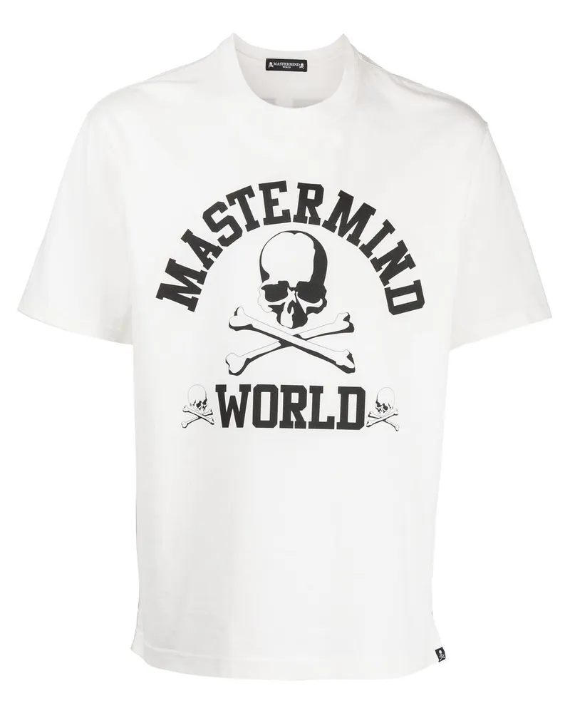 Mastermind Japan logo-print T-shirt - Weiß Weiß
