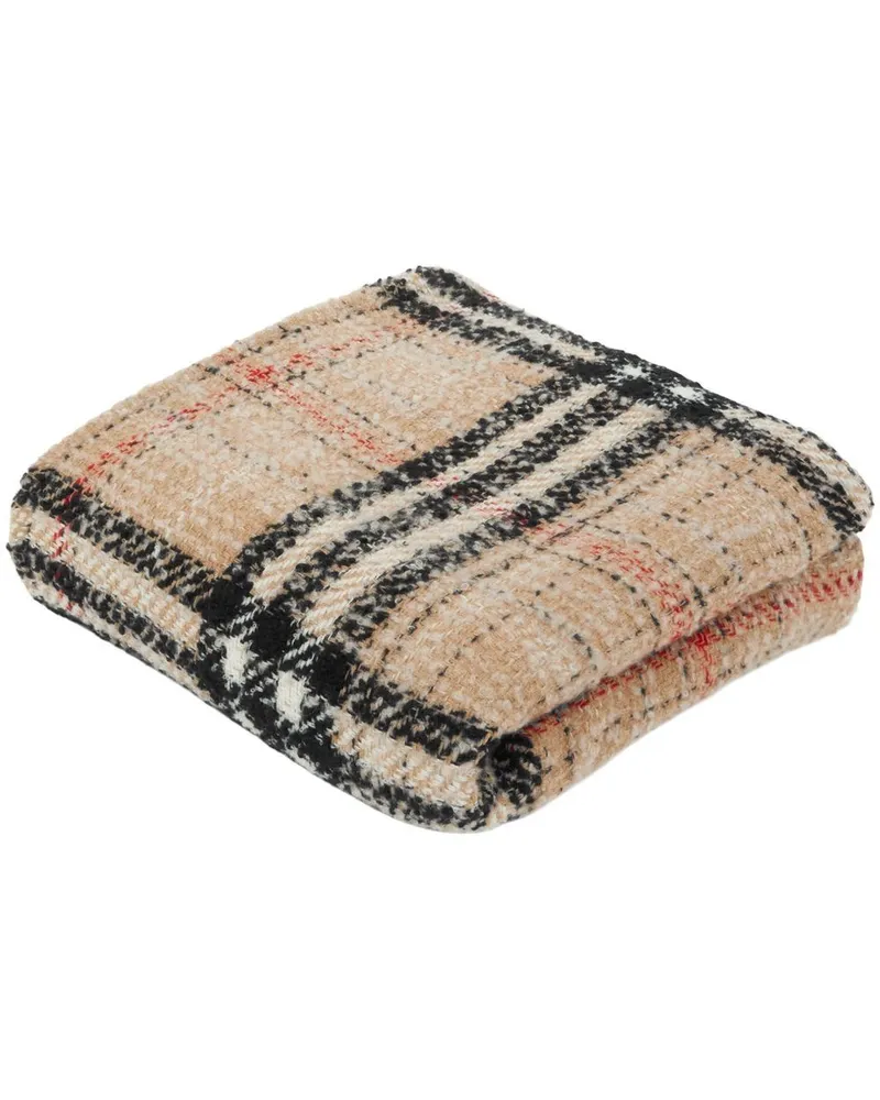 Burberry Karierte Tweed-Decke - Nude Nude