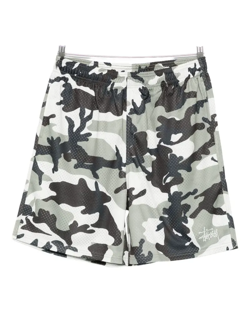 Stüssy Shorts mit Camouflage-Print - Weiß Weiß