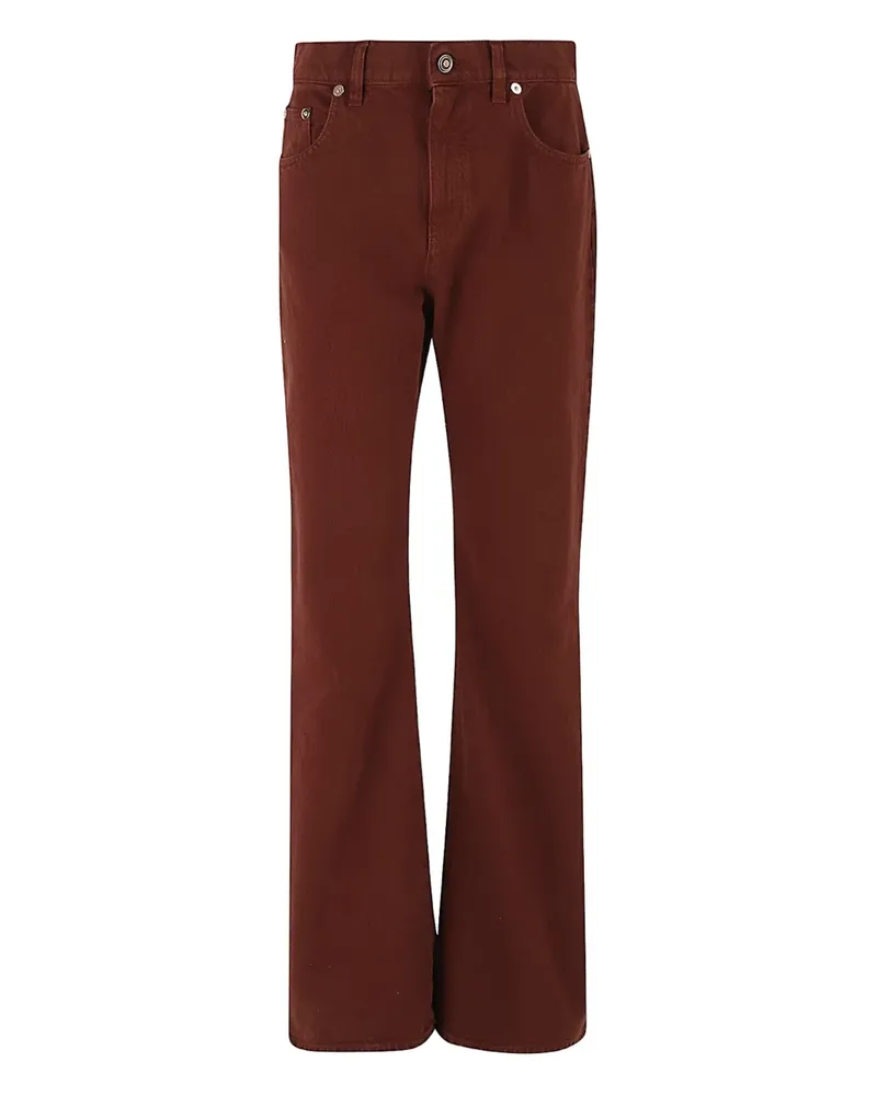 Gabriela Hearst rivet-detail bootcut jeans - Braun Braun
