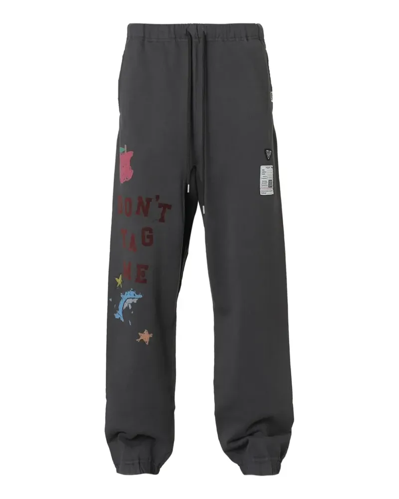 MIHARAYASUHIRO Jogginghose mit Print - Grau Grau