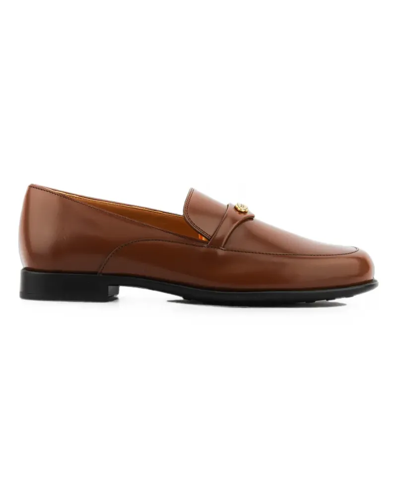 TOD'S Loafer mit Logo-Schild - Braun Braun