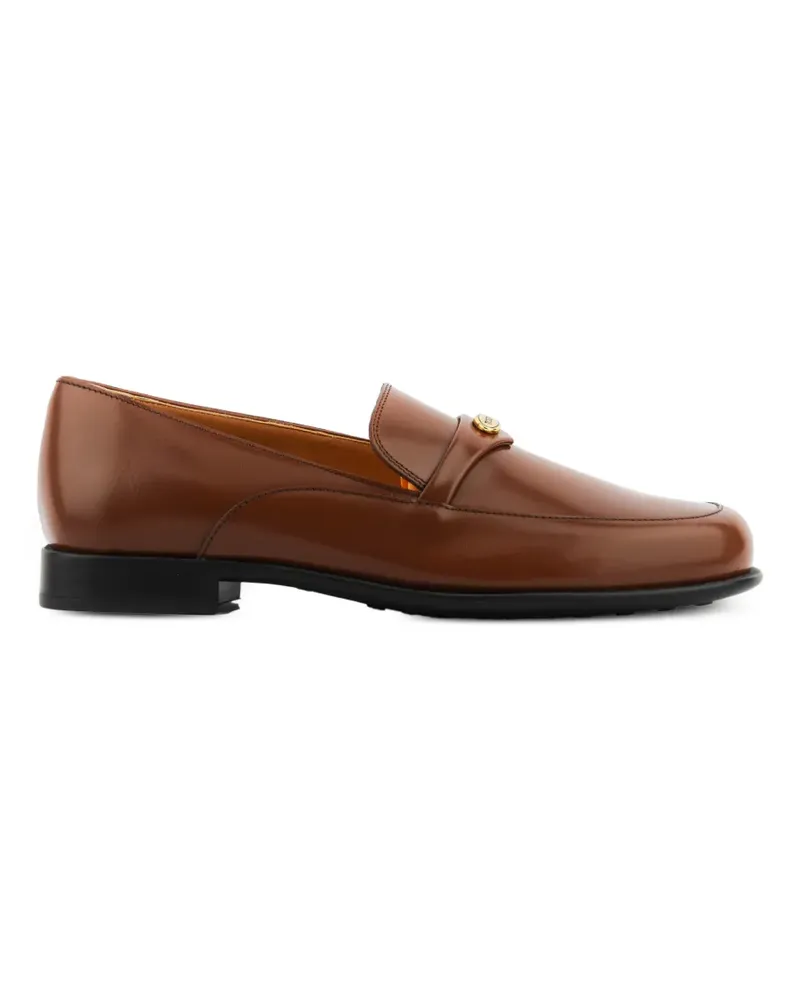 TOD'S Loafer mit Logo-Schild - Braun Braun