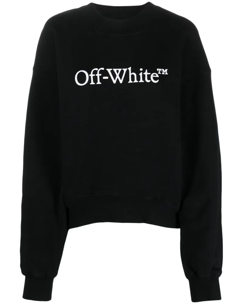 OFF-WHITE Bookish Sweatshirt mit Logo-Print - Schwarz Schwarz