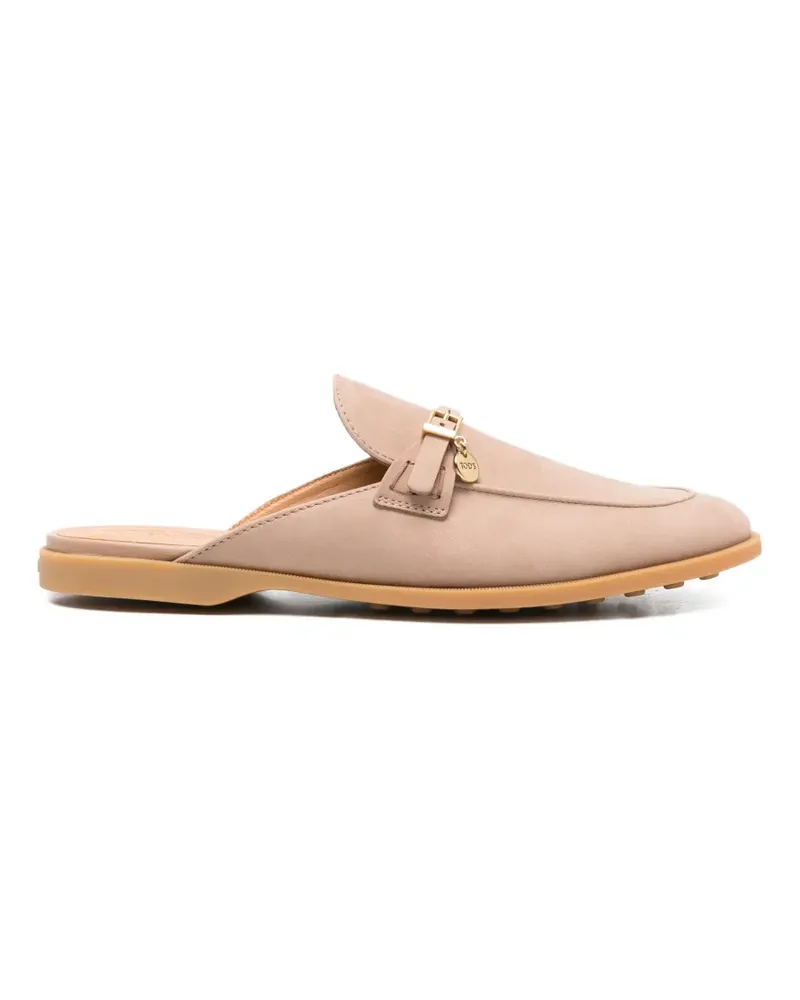 TOD'S buckle mules - Nude Nude