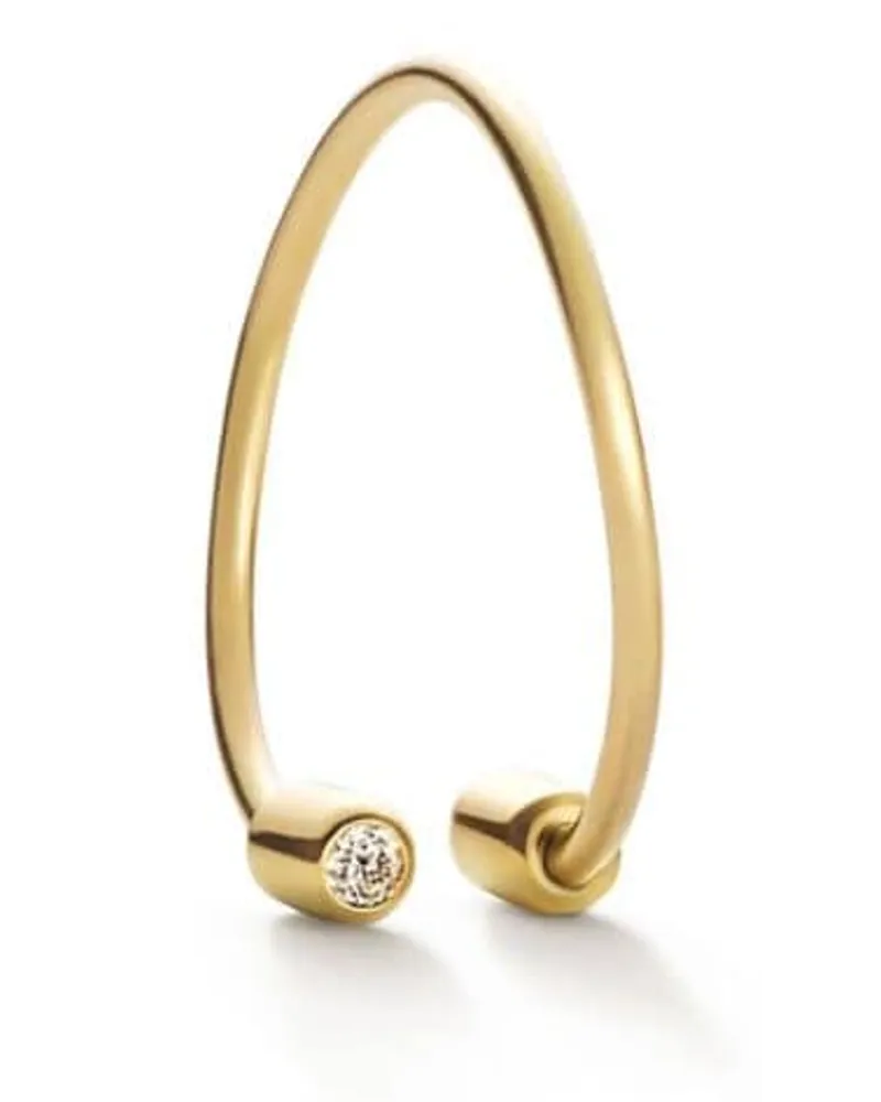 SHIHARA 18kt Twist Round 01 Gelbgoldohrring Gold