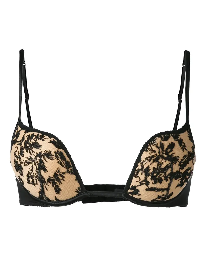 La Perla Bügel-BH mit floralem Spitzenmuster - Schwarz Schwarz