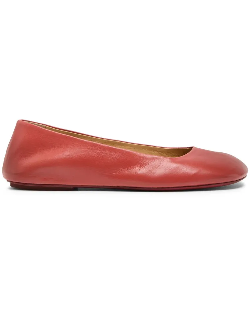 Marsèll Ballerinas mit eckiger Kappe - Rot Rot