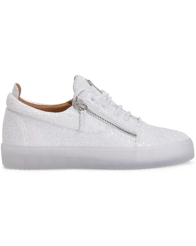 Giuseppe Zanotti Sneakers mit Glitter - Weiß Weiß