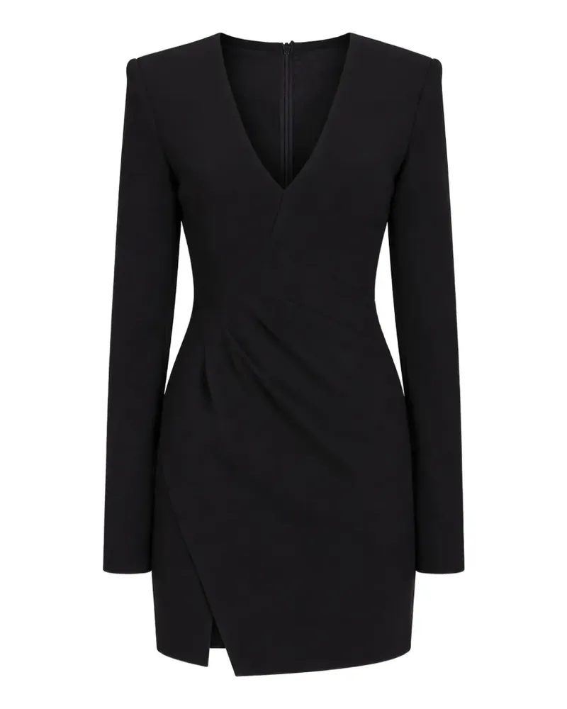 Dsquared2 Drapiertes Kleid mit langen Ärmeln - Schwarz Schwarz